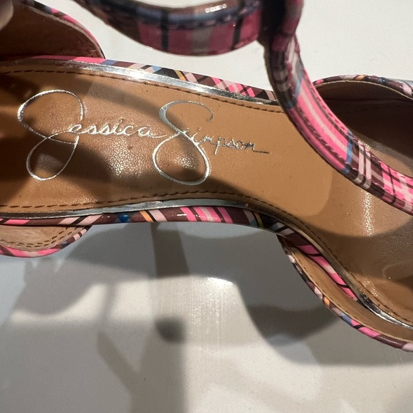 Pink Plaid Heels - Picture 6 of 7